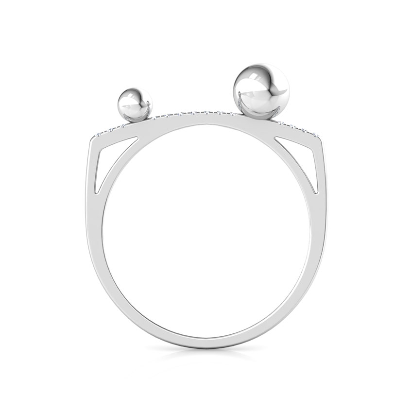Drops Linear Diamond Ring