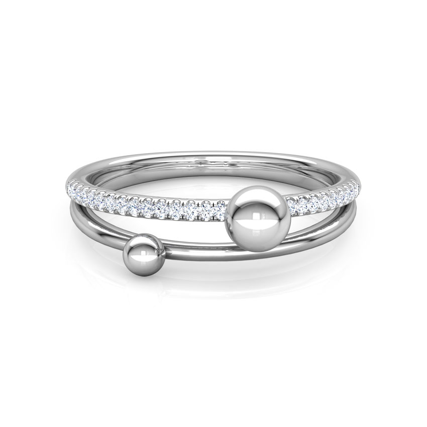 Dewdrops Linear Diamond Ring