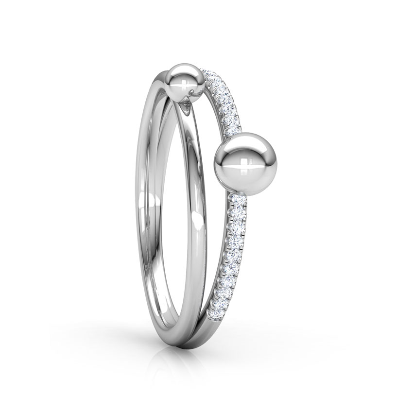 Dewdrops Linear Diamond Ring