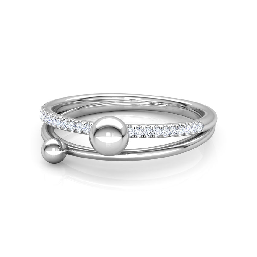 Dewdrops Linear Diamond Ring