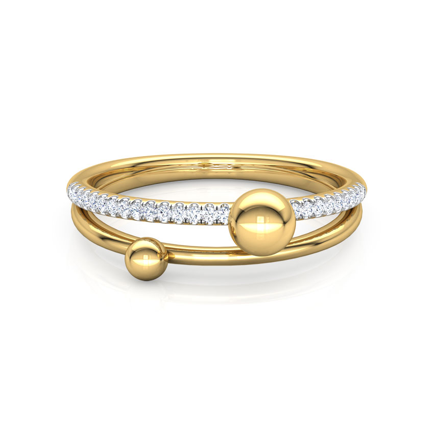 Dewdrops Linear Diamond Ring