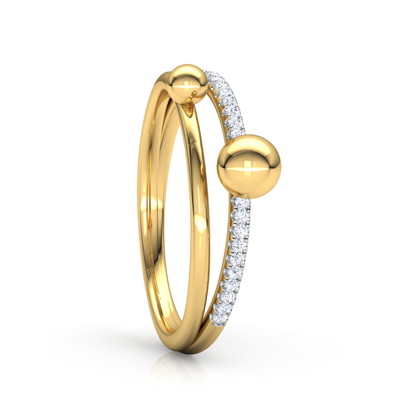 Dewdrops Linear Diamond Ring