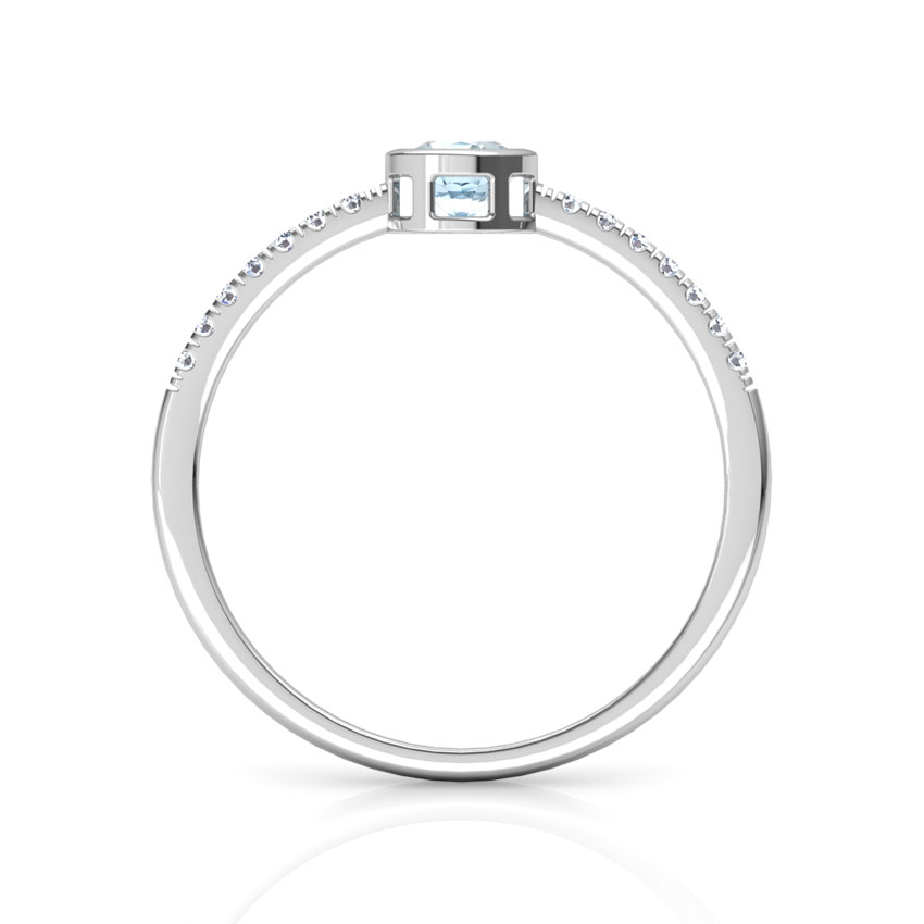 Topaz Ovate Diamond Ring Topaz Ovate Diamond Ring
