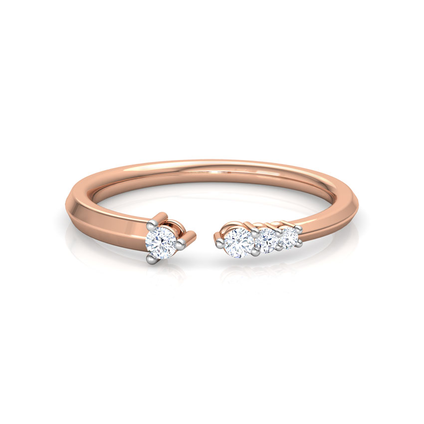 Linear Stackable Diamond Ring