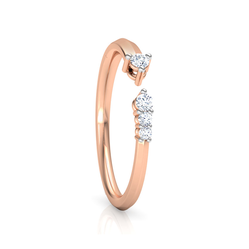 Linear Stackable Diamond Ring