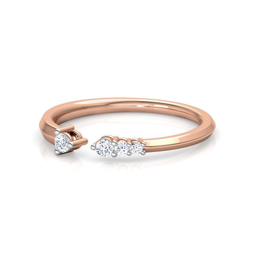 Linear Stackable Diamond Ring