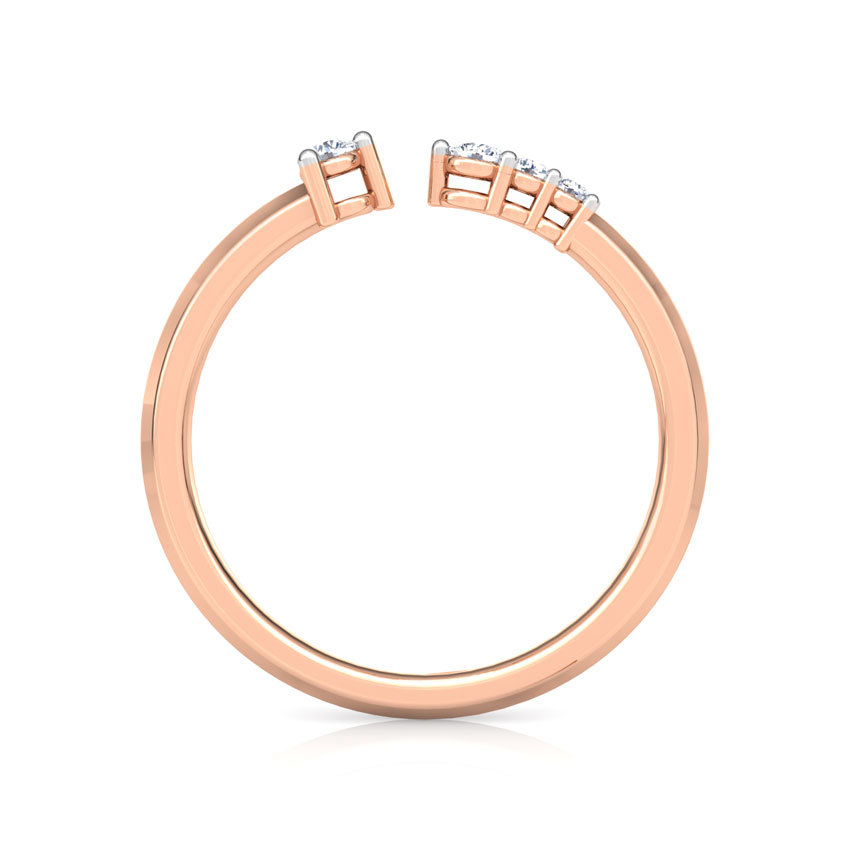 Linear Stackable Diamond Ring