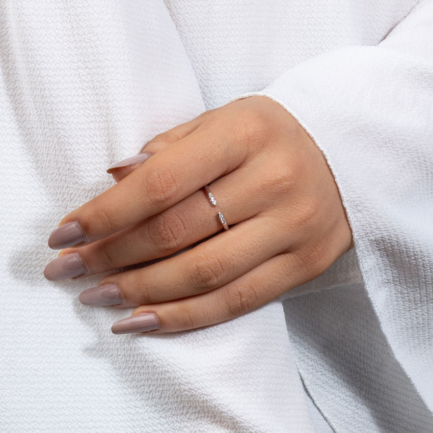 Edgy Stackable Diamond Ring Edgy Stackable Diamond Ring