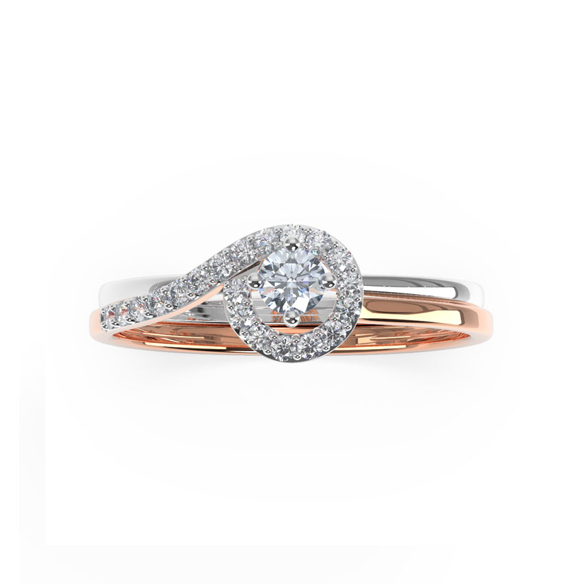 Curvature Twin Diamond Rings