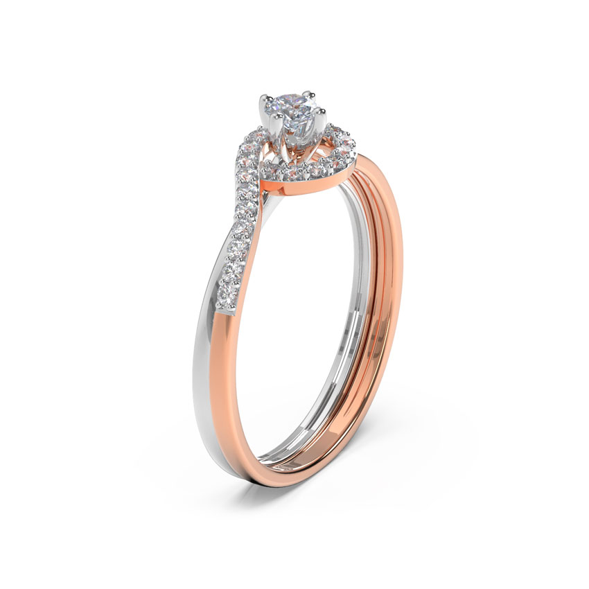 Curvature Twin Diamond Rings