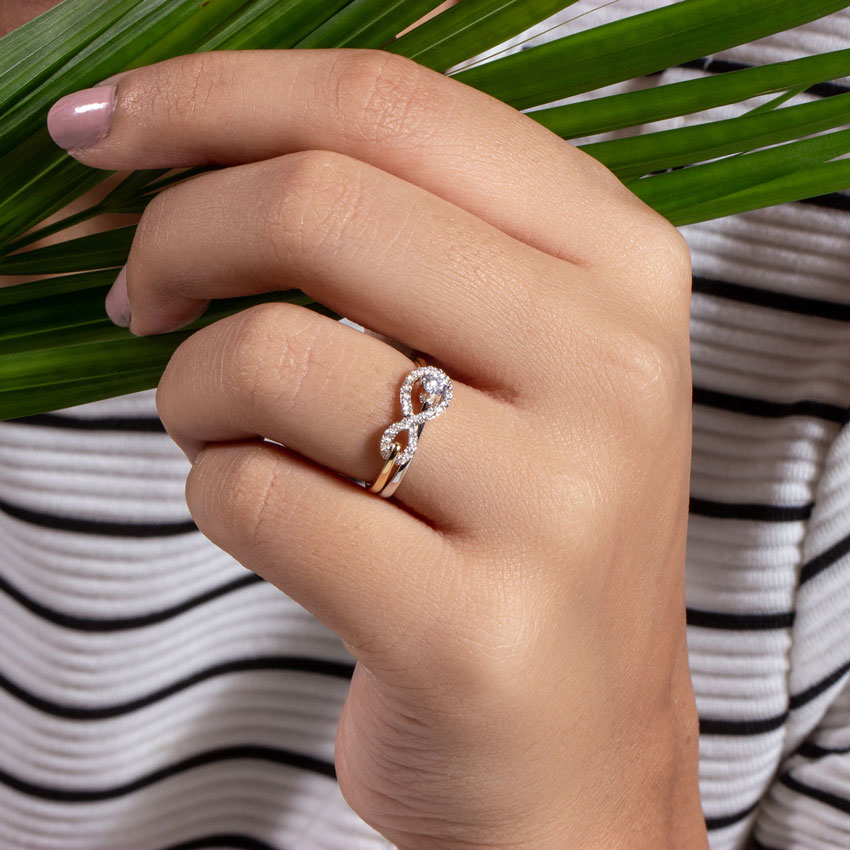 Infinity Twin Diamond Rings Infinity Twin Diamond Rings