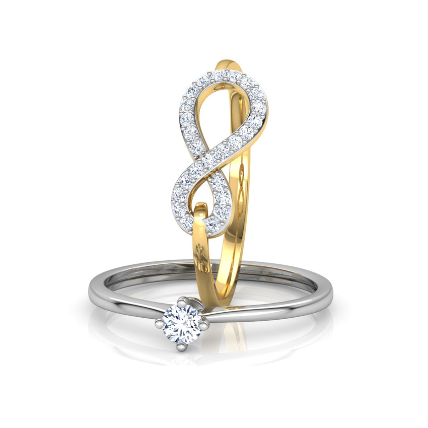 Infinity Twin Diamond Rings Infinity Twin Diamond Rings