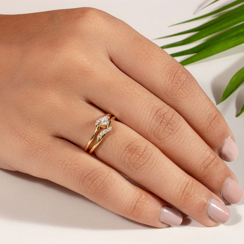 Swerve Twin Diamond Rings Swerve Twin Diamond Rings