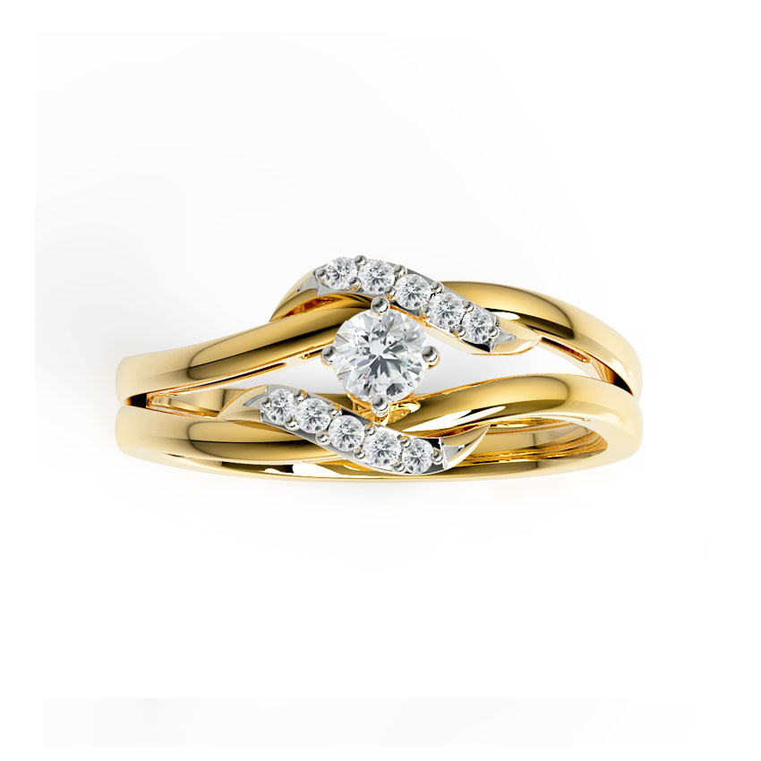 Swerve Twin Diamond Rings Swerve Twin Diamond Rings