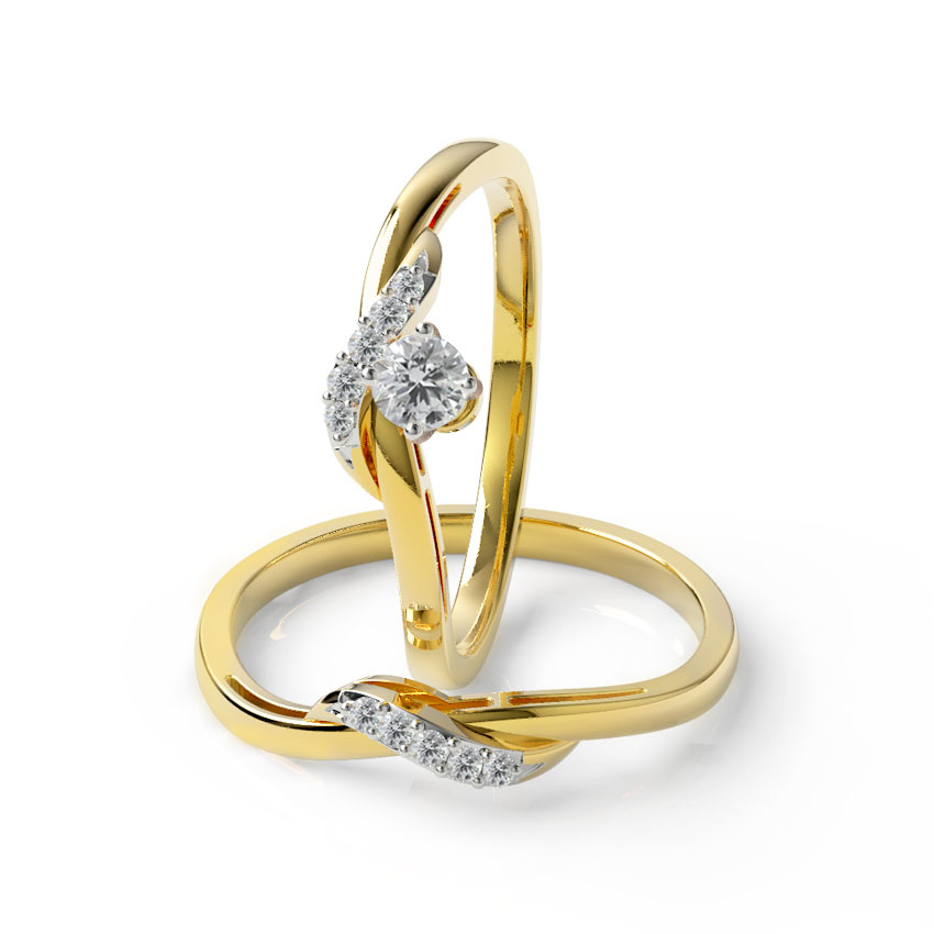 Swerve Twin Diamond Rings Swerve Twin Diamond Rings