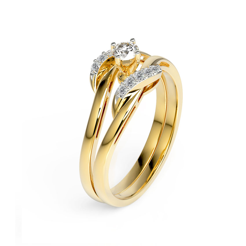 Swerve Twin Diamond Rings Swerve Twin Diamond Rings