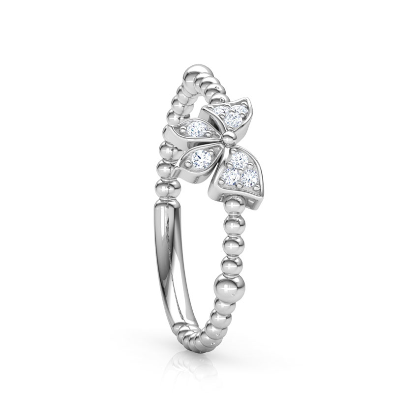 Diamond Butterfly Ring