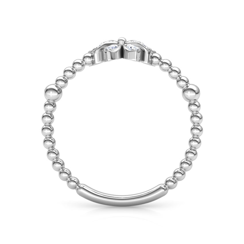 Diamond Butterfly Ring