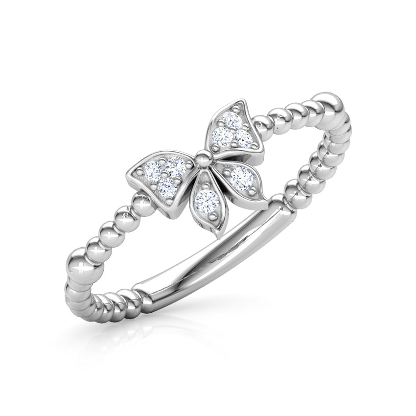 Diamond Butterfly Ring