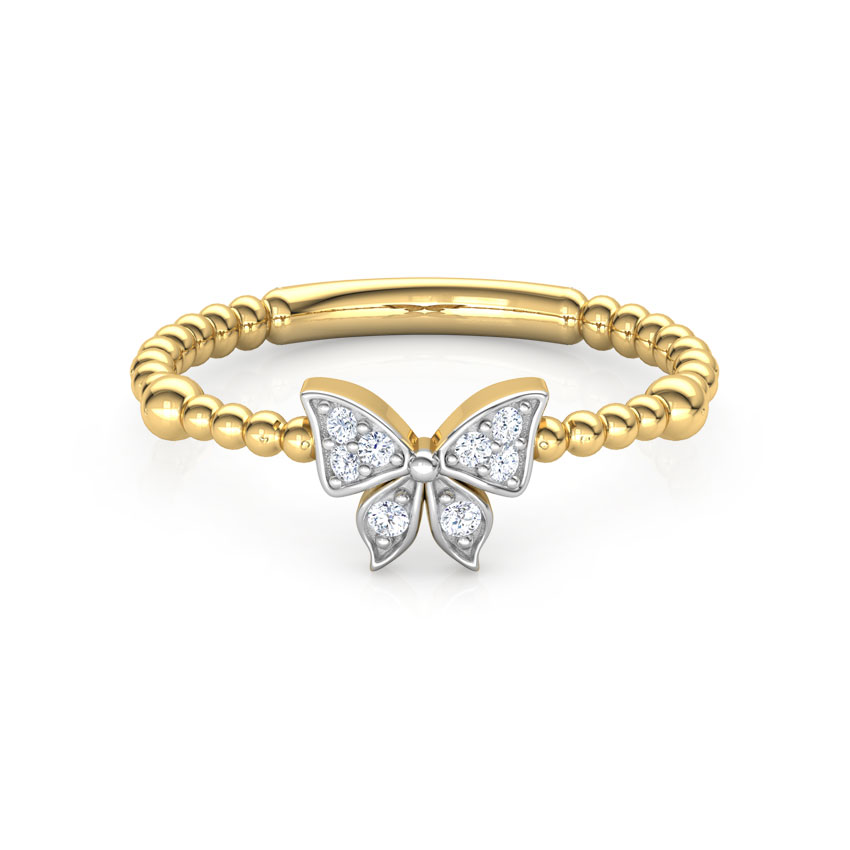 Diamond Butterfly Ring