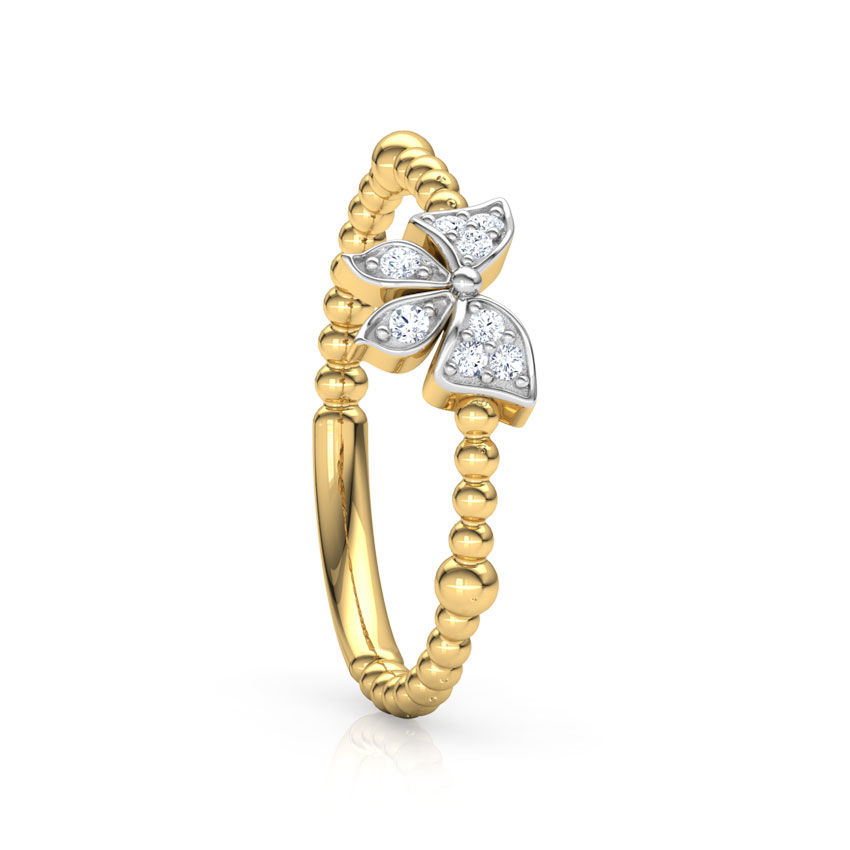 Diamond Butterfly Ring