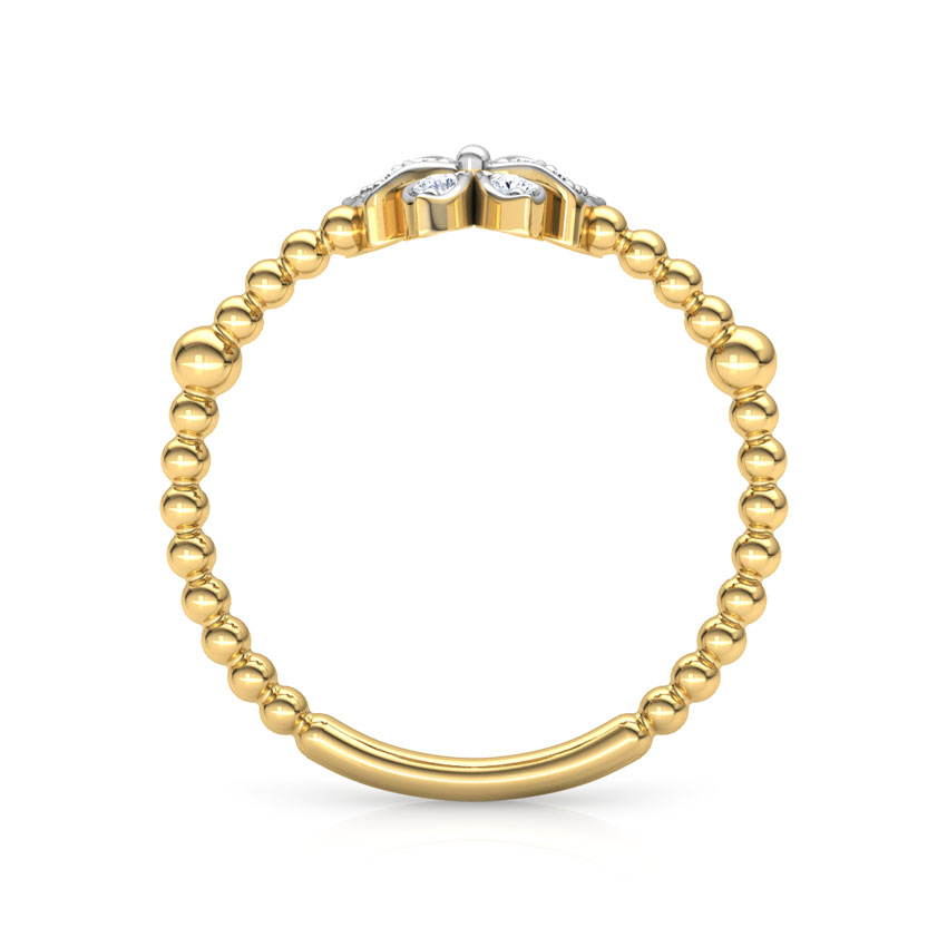 Diamond Butterfly Ring