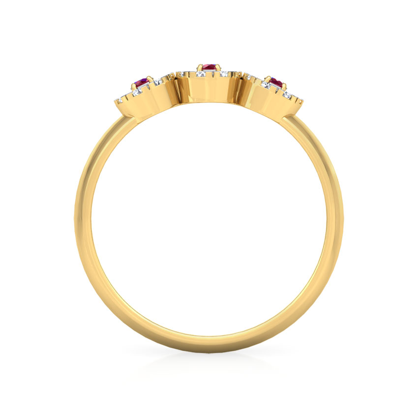 Trio Halo Gemstone Band Trio Halo Gemstone Band