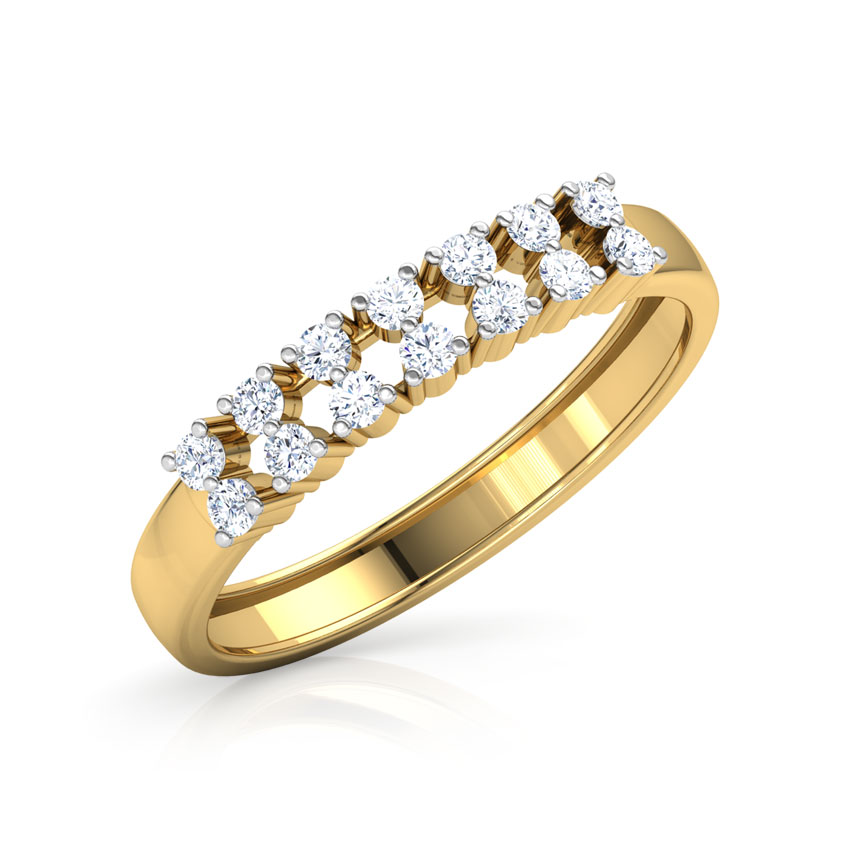 Dual Row Diamond Band