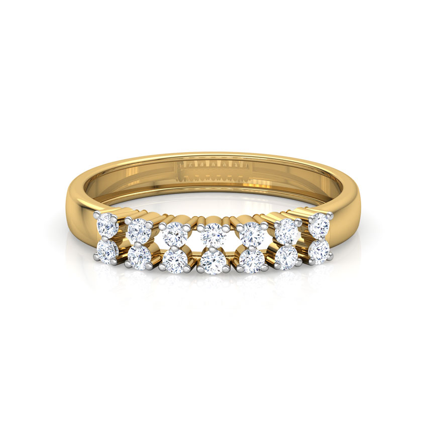Dual Row Diamond Band