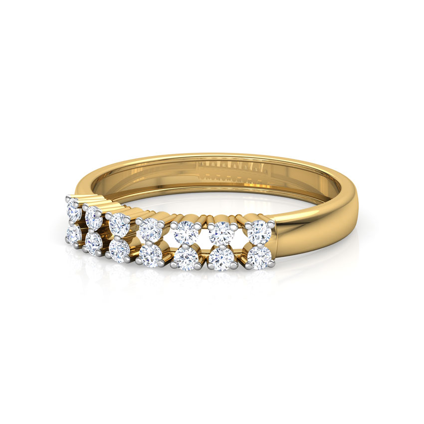 Dual Row Diamond Band