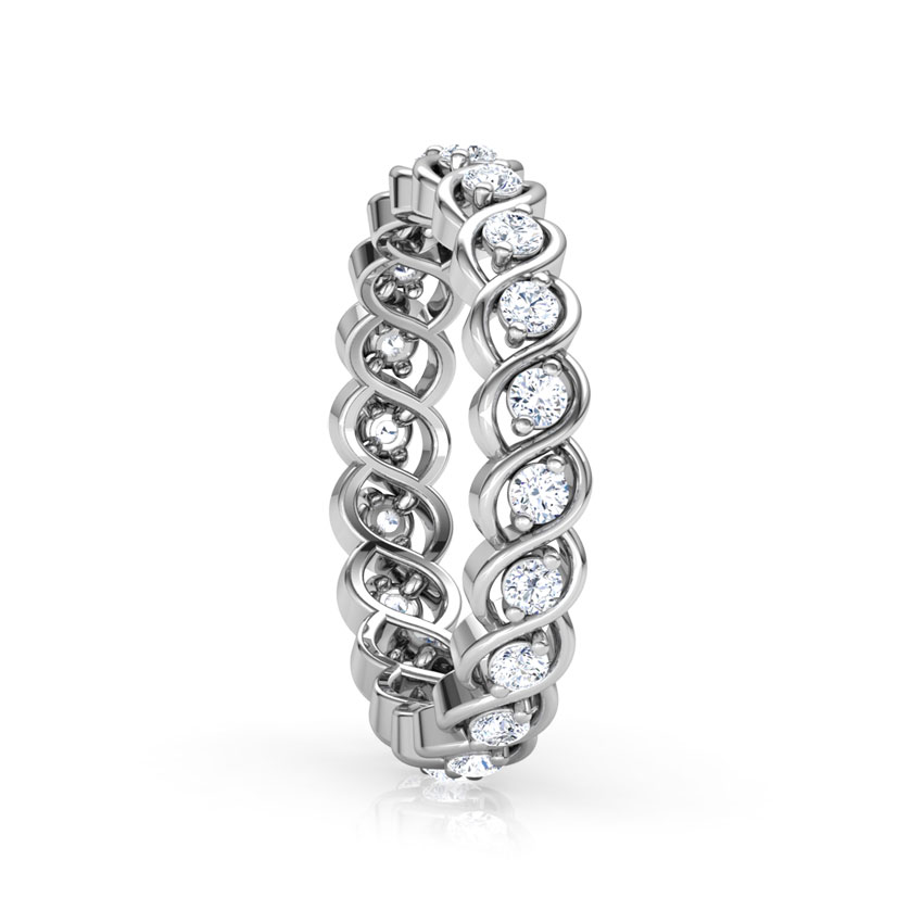 Wave Eternity Diamond Band