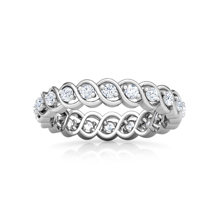 Wave Eternity Diamond Band