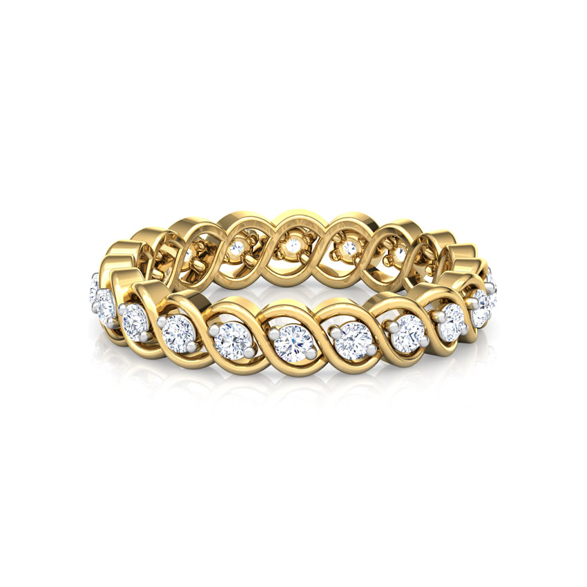 Wave Eternity Diamond Band