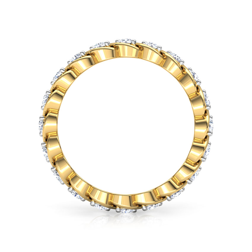 Wave Eternity Diamond Band