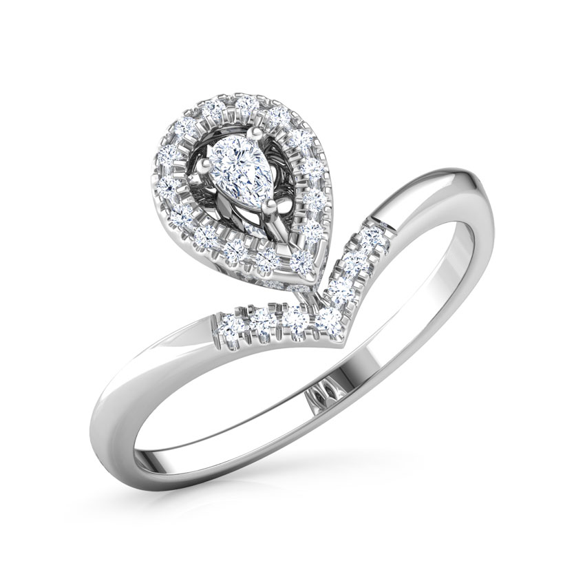 Glowing Drop Promise Diamond Ring Glowing Drop Promise Diamond Ring
