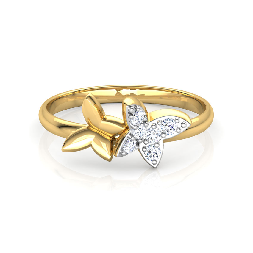 Trendy Duo Butterfly Diamond Ring Trendy Duo Butterfly Diamond Ring