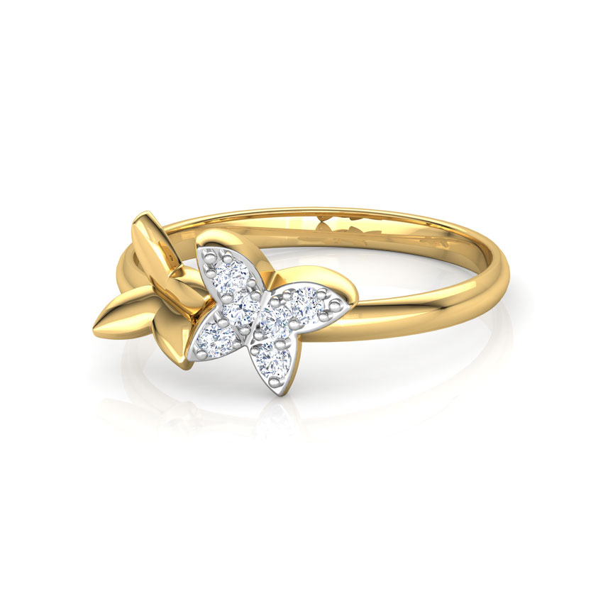 Trendy Duo Butterfly Diamond Ring Trendy Duo Butterfly Diamond Ring