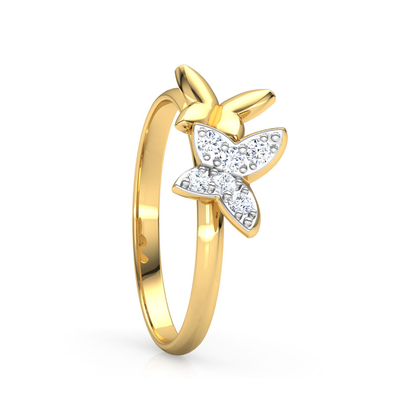 Trendy Duo Butterfly Diamond Ring Trendy Duo Butterfly Diamond Ring