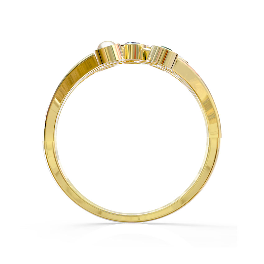 Scatter Navratna Diamond Ring