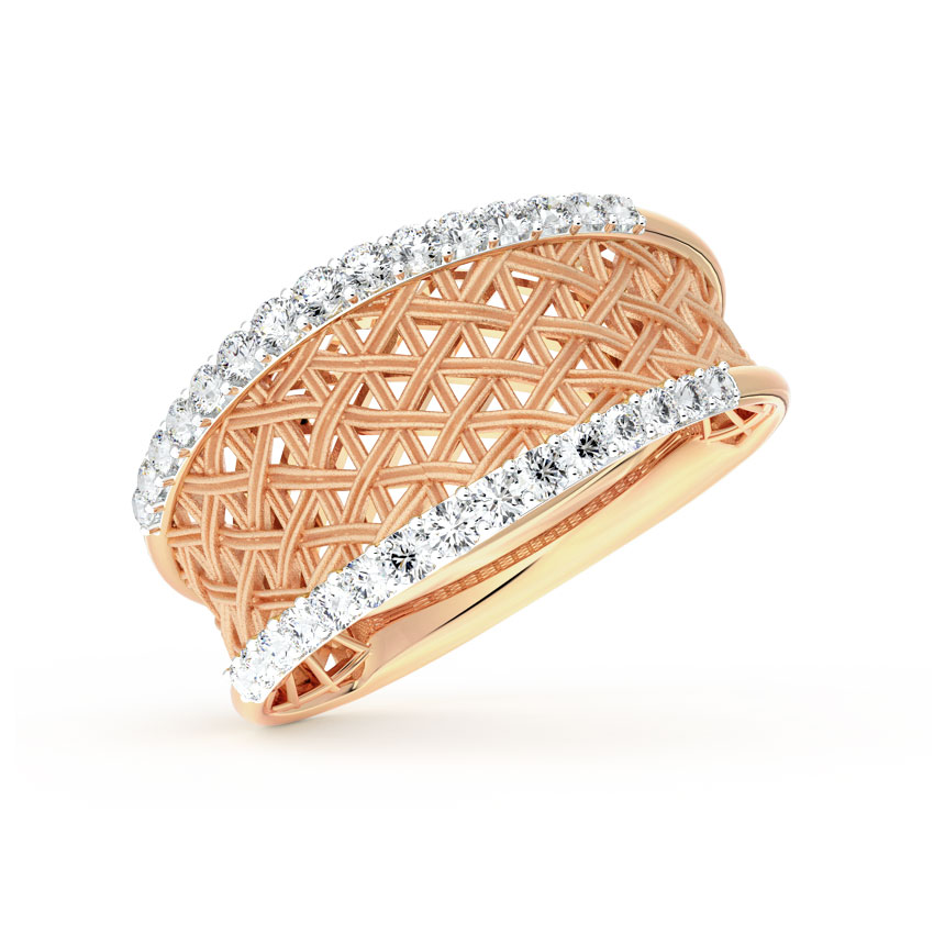 Suave Interlaced Diamond Ring Suave Interlaced Diamond Ring
