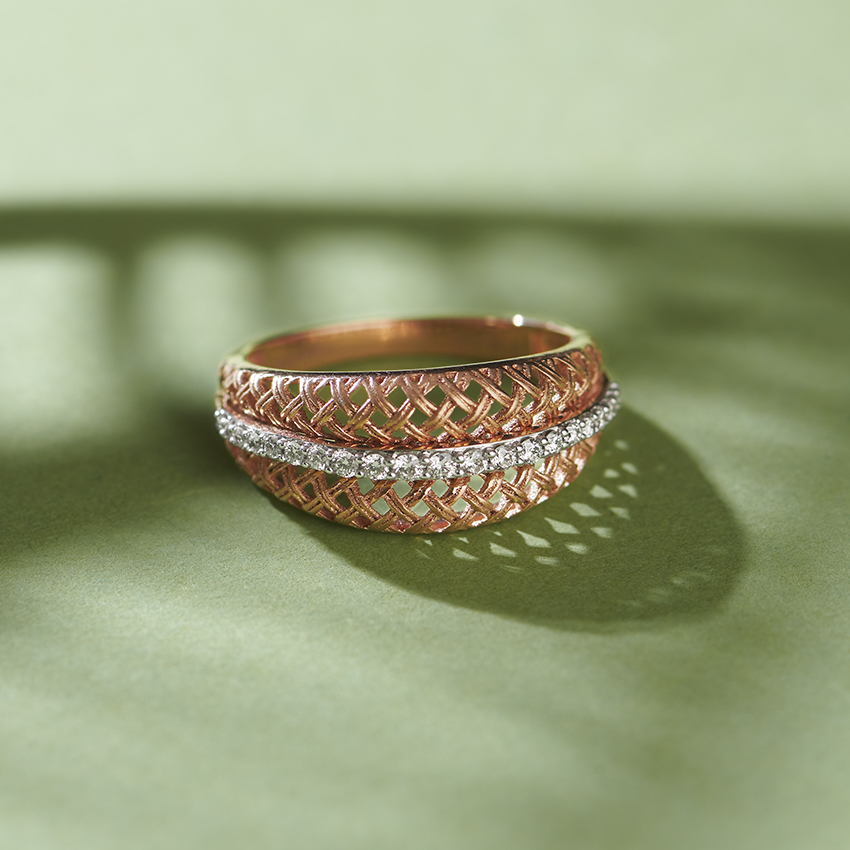 Sleek Twill Diamond Ring Sleek Twill Diamond Ring