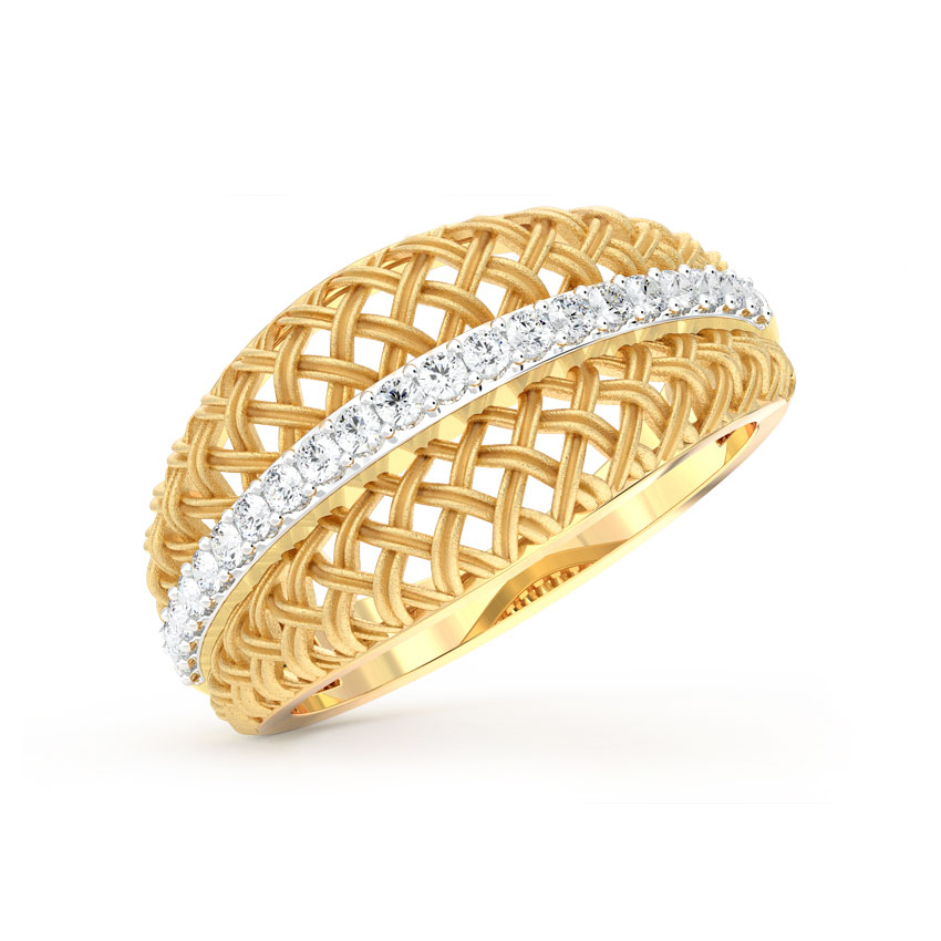 Sleek Twill Diamond Ring Sleek Twill Diamond Ring