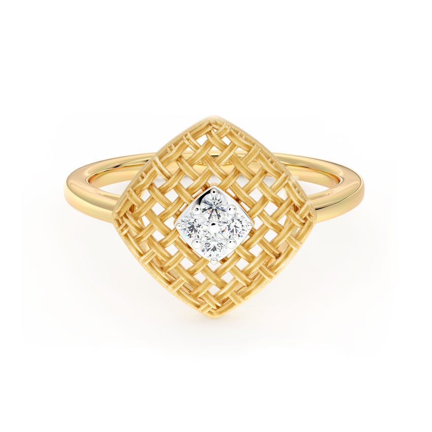 Checkered Twill Diamond Ring Checkered Twill Diamond Ring
