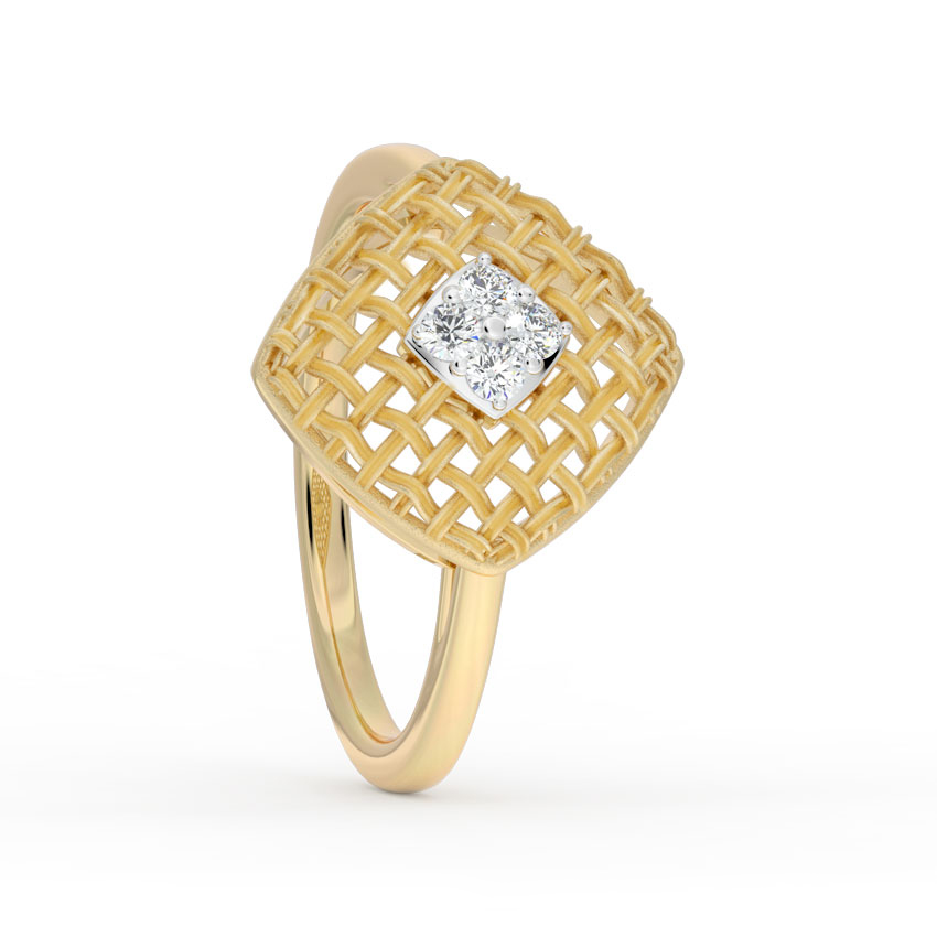 Checkered Twill Diamond Ring Checkered Twill Diamond Ring
