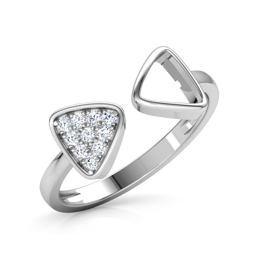 Dual Trigon Diamond Ring Dual Trigon Diamond Ring