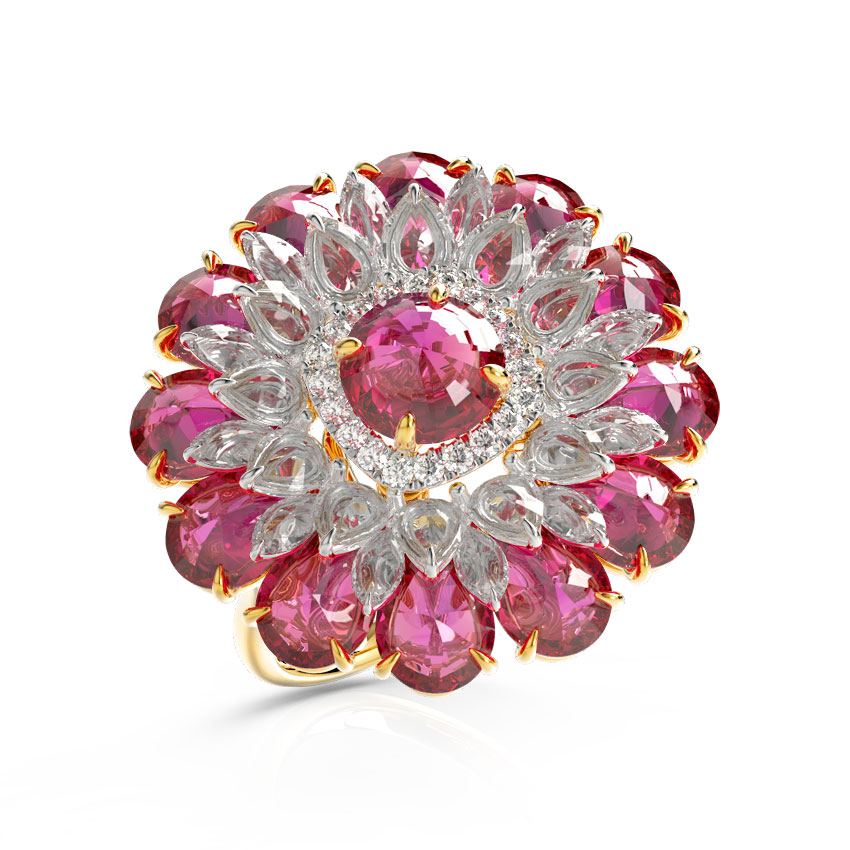 Gul Bloom Diamond Ring