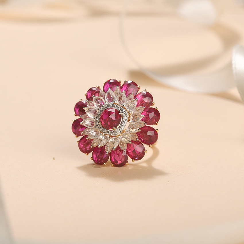 Gul Bloom Diamond Ring