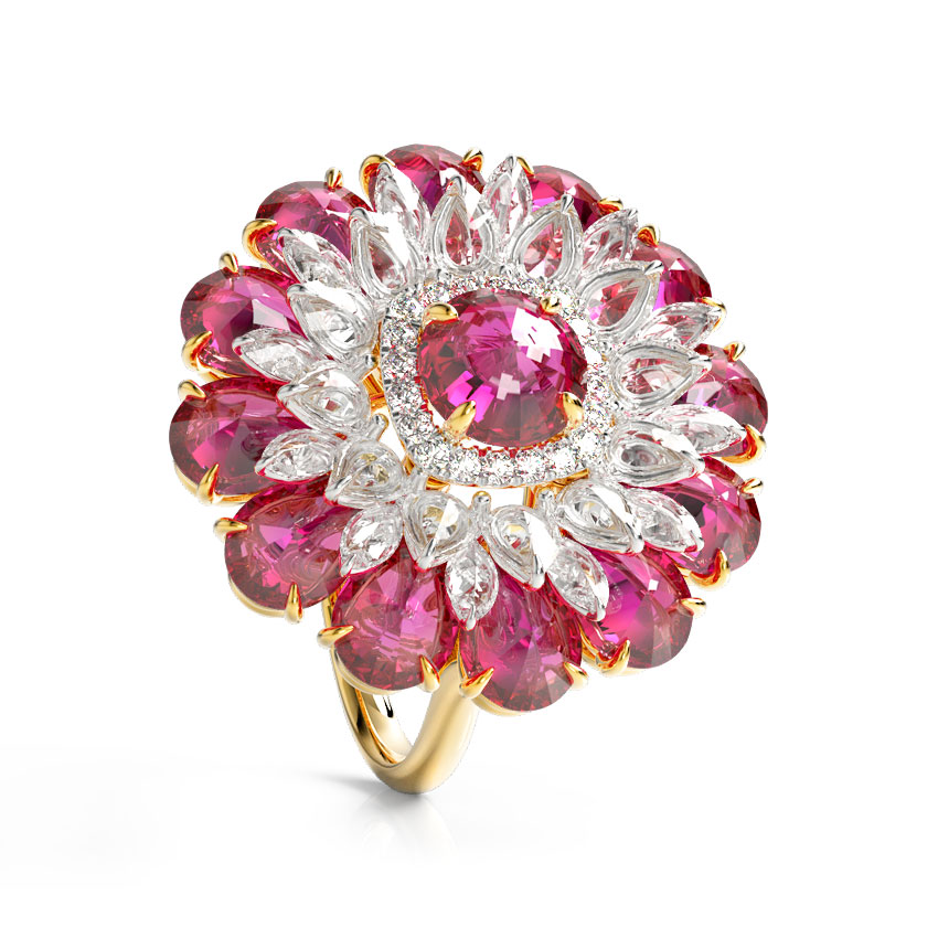 Gul Bloom Diamond Ring