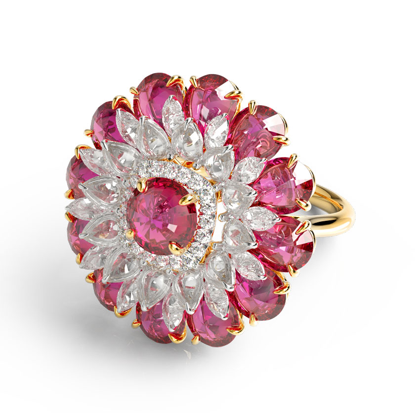 Gul Bloom Diamond Ring