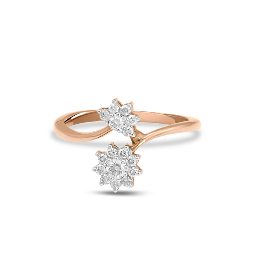 Duo Gleaming Diamond Ring